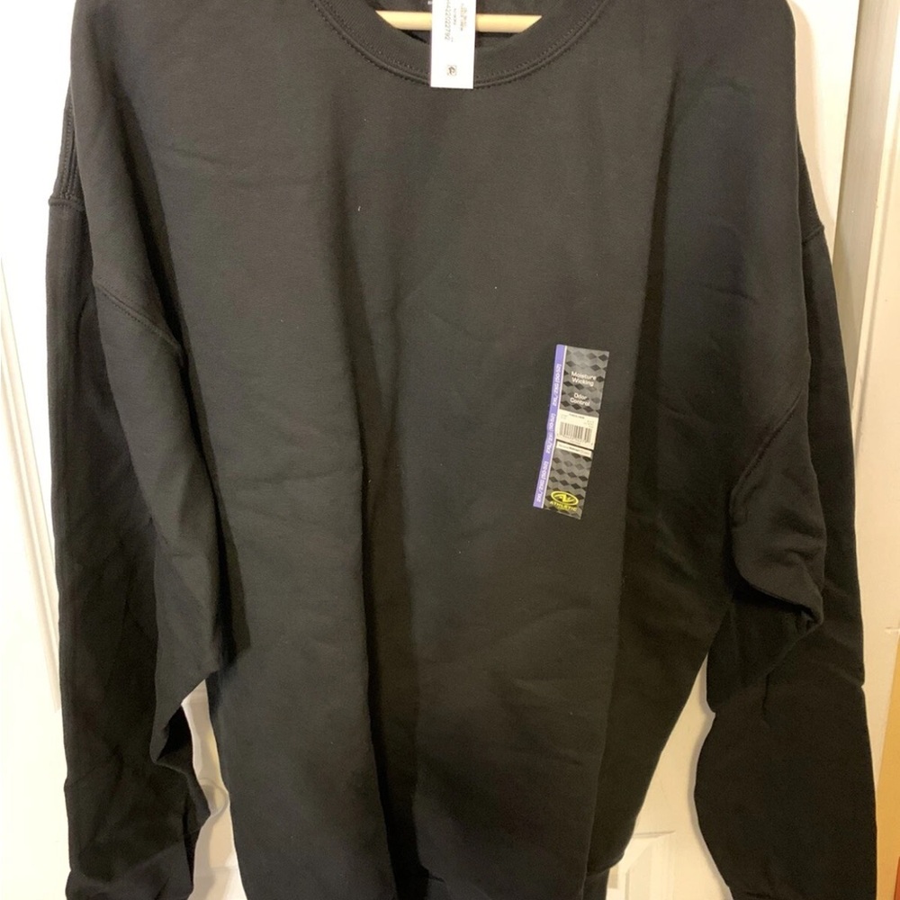 Athletic Works Classic Black Sweatshirt 2XL - Picture 2 of 5